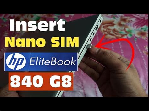 How To Insert a SIM Card Into a HP Elitebook 840 G8 .